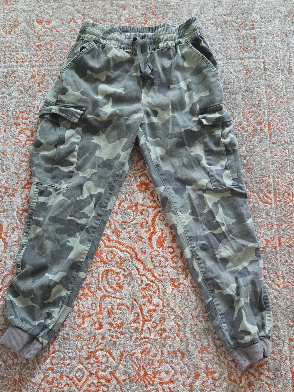 Streetwear Society Green Camo Cargo Joggers